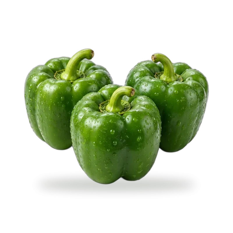 Organic Green Capsicum (Shimla Mirch)